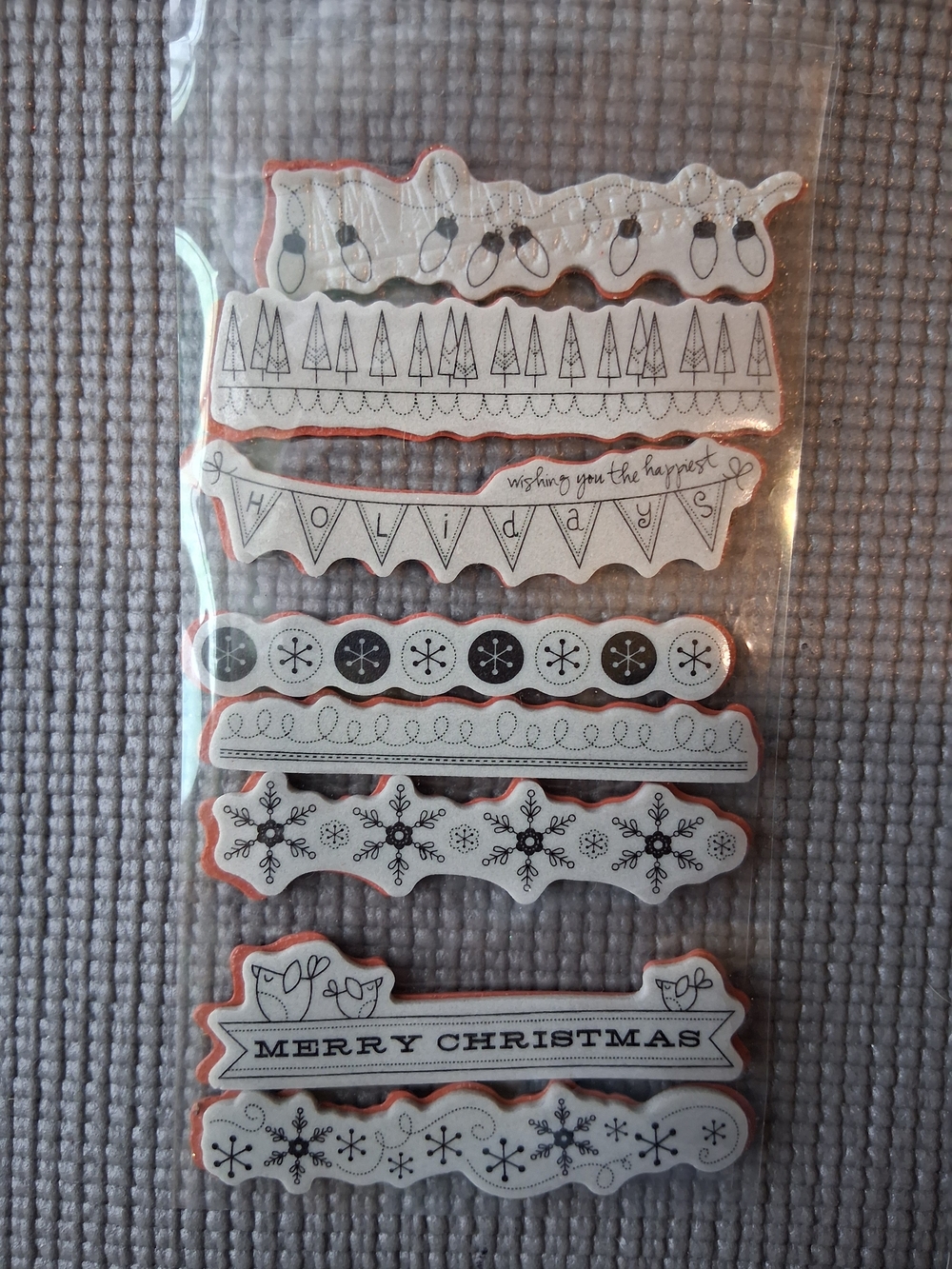 Holiday Decorative Border Stamp Set